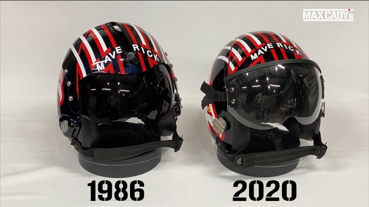 TOPGUN MAVERICK FLIGHT HELMETS 1986 & 2020 by MAX CADY - YouTube
