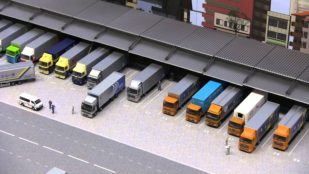 1/150 Truck Collection Truck terminal Diorama, 1/150 トラック