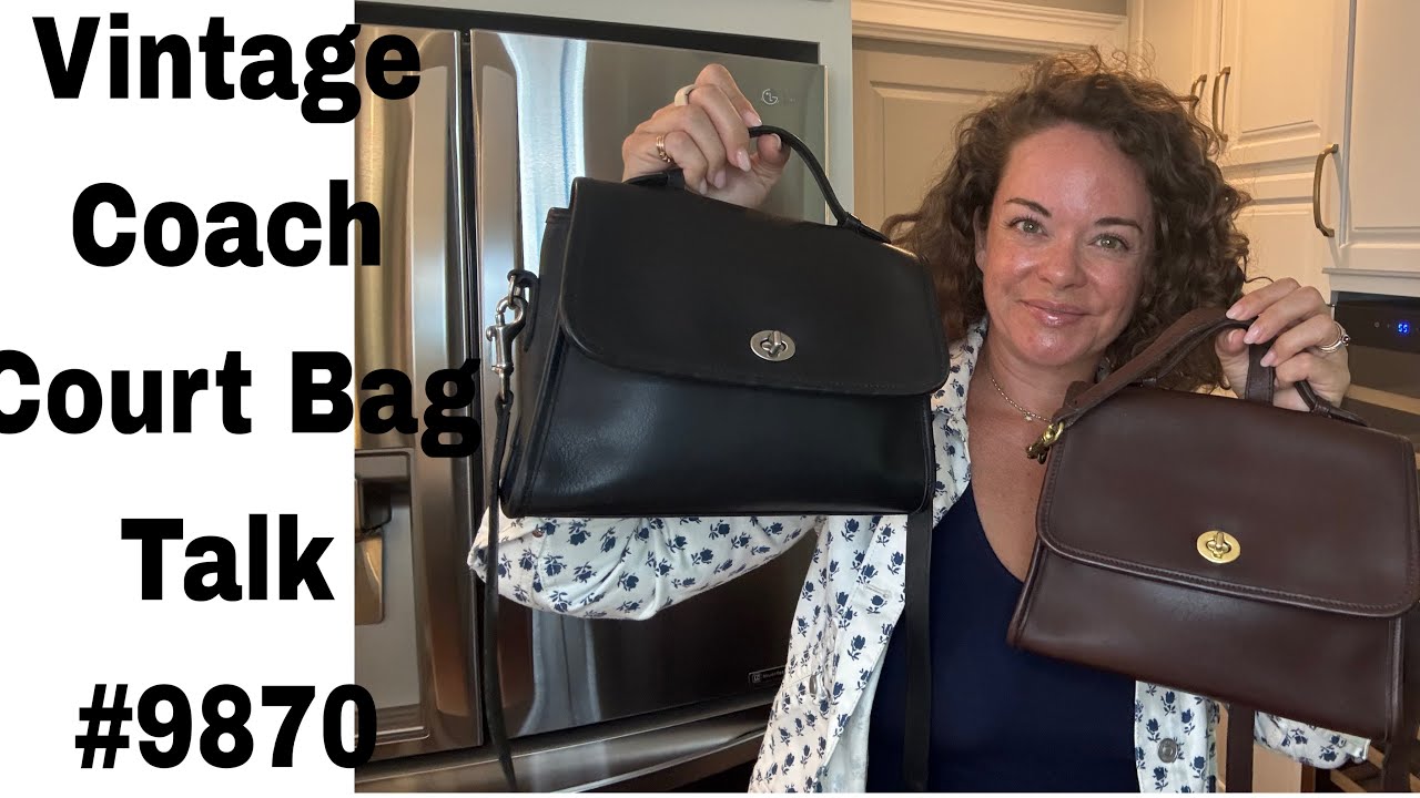 Vintage Coach Court Bag Talk #9870 - YouTube