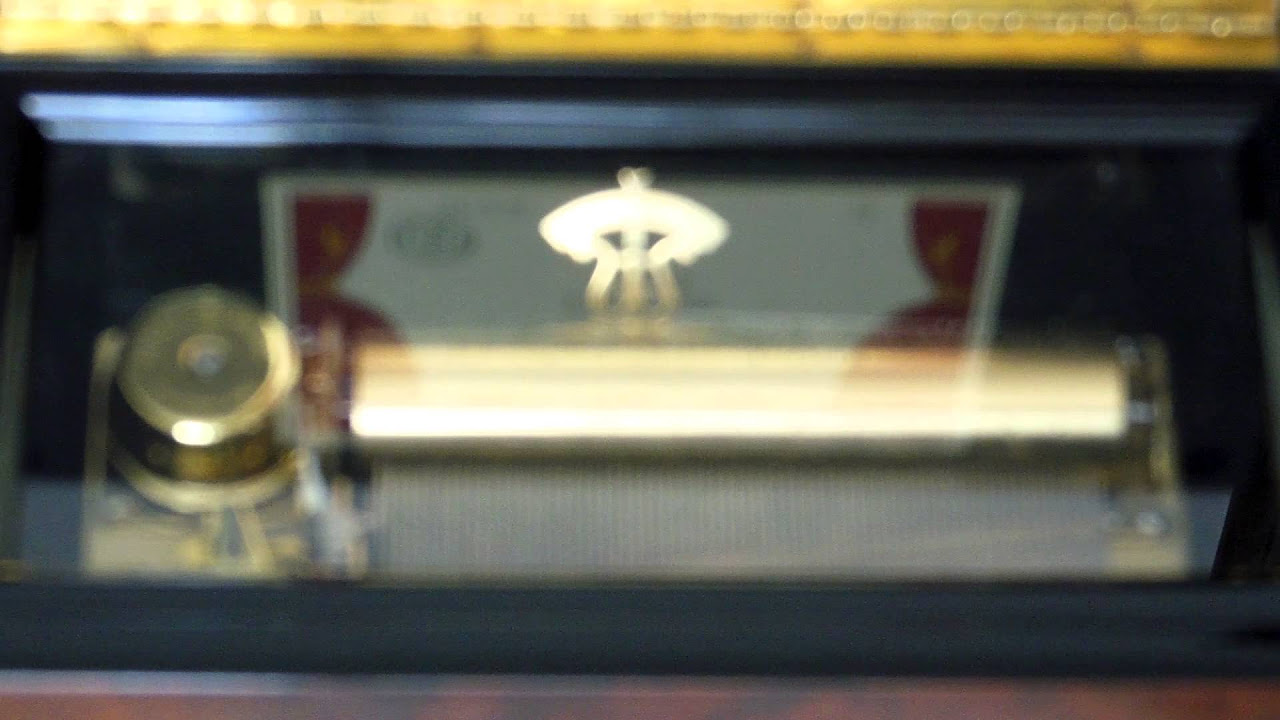 Vintage Reuge music box Clair de Lune - YouTube