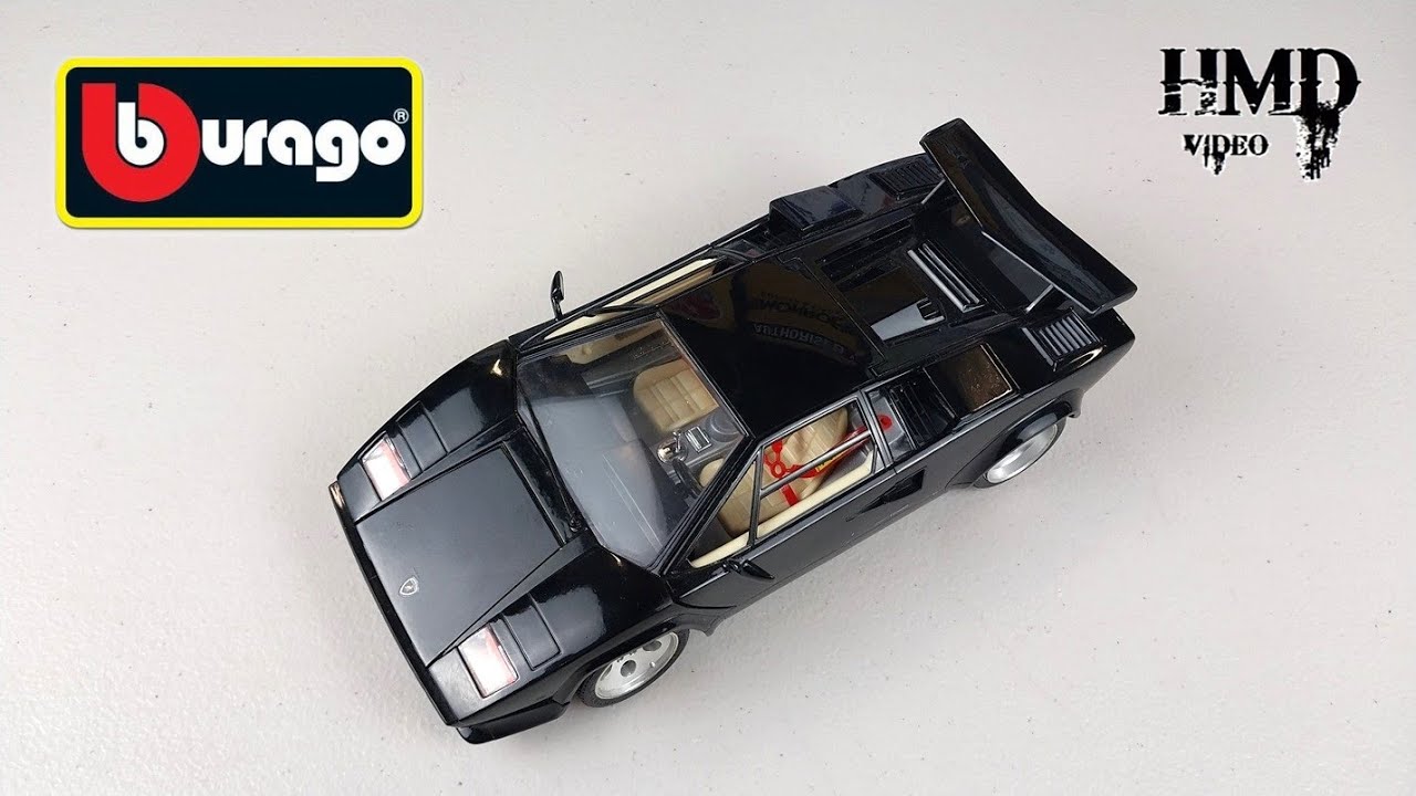 1988 Lamborghini Countach 1:18 Diecast Model Bburago - YouTube