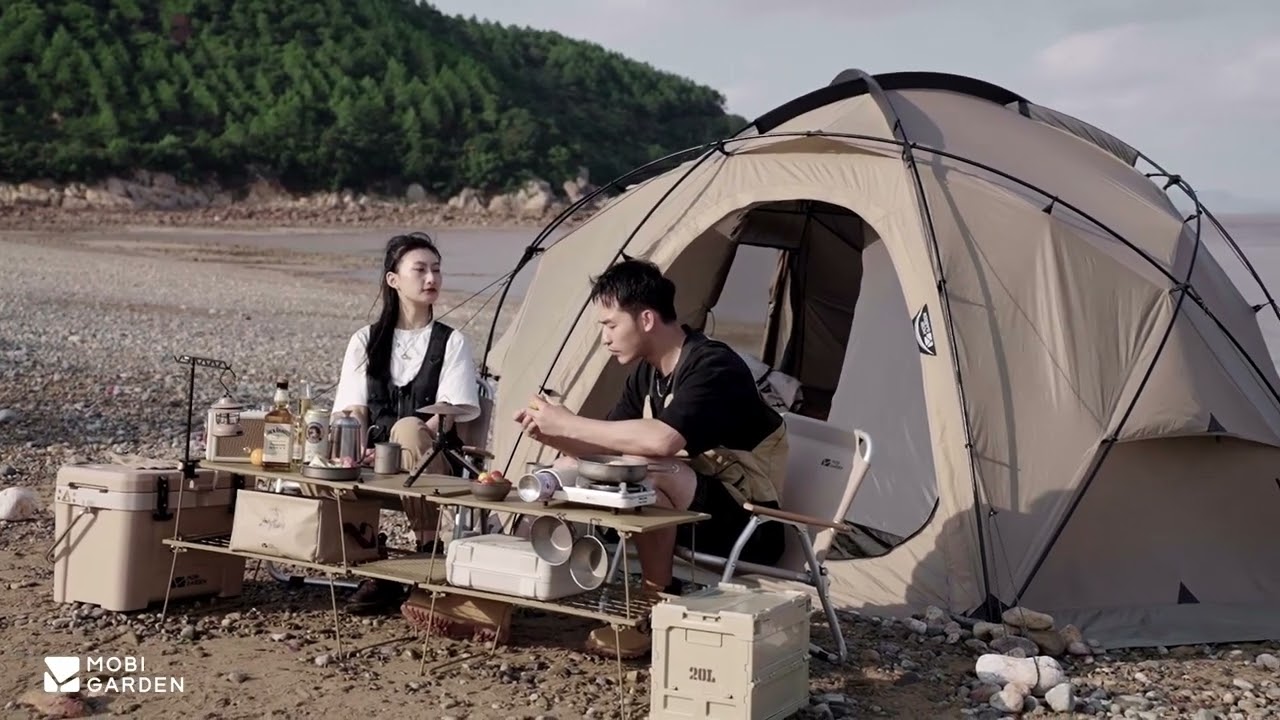 Commander Geodesic 185 - Khaki [ Mobi Garden ] - YouTube