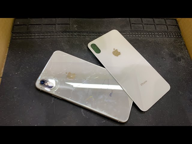 iPhone XS Max カメラレンズ背面バックパネル割れ修理 - YouTube