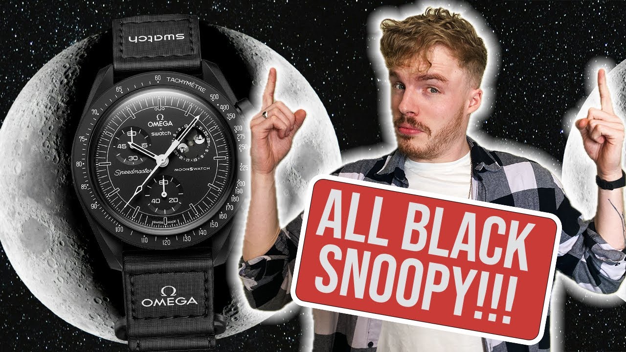 NEW All Black Moonswatch Snoopy Omega X Swatch: Is This Necessary