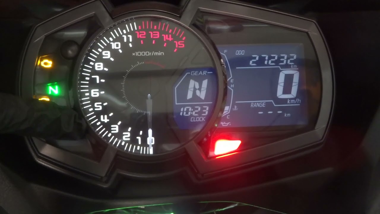 Ninja400(EX400G-A97) メーター動作確認 スピードメーター タコ
