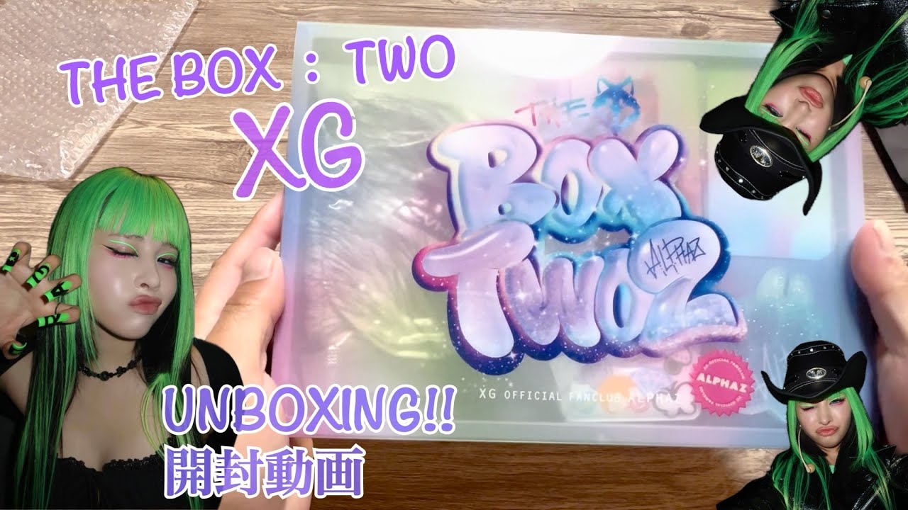 unboxing】 XG THE BOX : TWO 開封動画🐺会報雑誌？トレカ？タオル