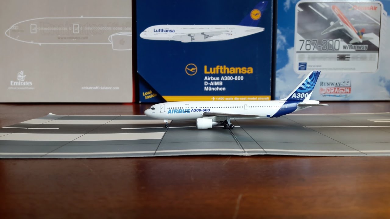 Dragon Wings 1/400 Airbus A300-600 'House livery' Unboxing and
