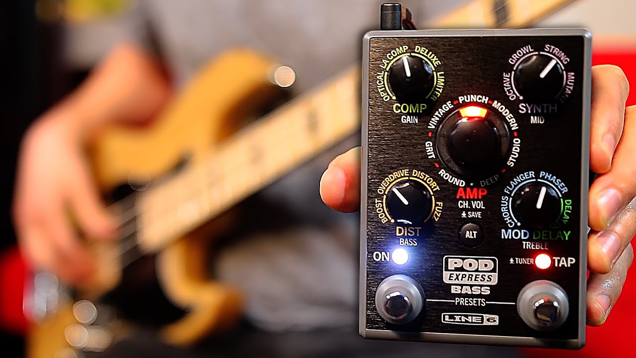 LINE 6 | POD Express BASS Demo - YouTube