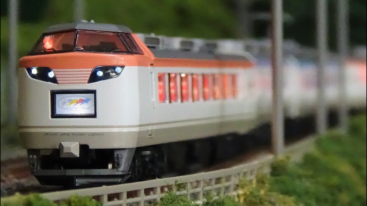 Nゲージ 485系 彩(いろどり) マイクロエース 走行シーン集 - YouTube