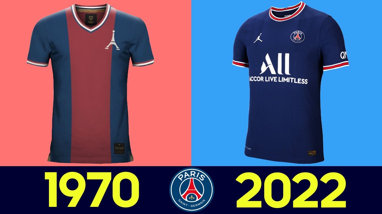 The Evolution of Paris Saint-Germain Football Kit | All PSG