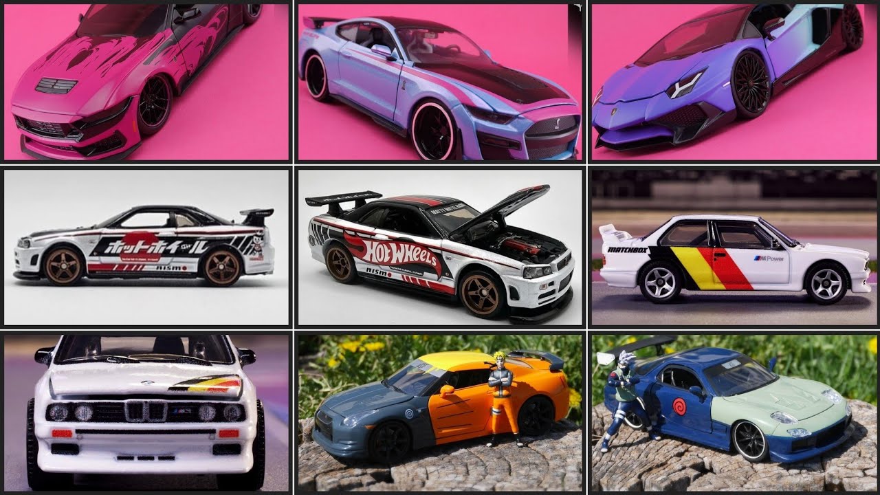 Hot Wheels Japan Convention Nissan Skyline R34, Matchbox BMW E30