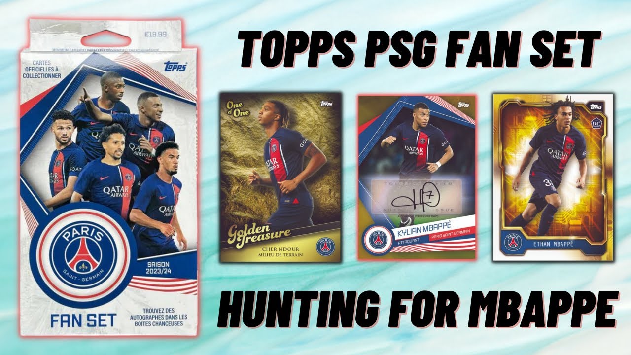 Topps PSG Fan Set 2023/24 box opening! Hunting for an Mbappe auto
