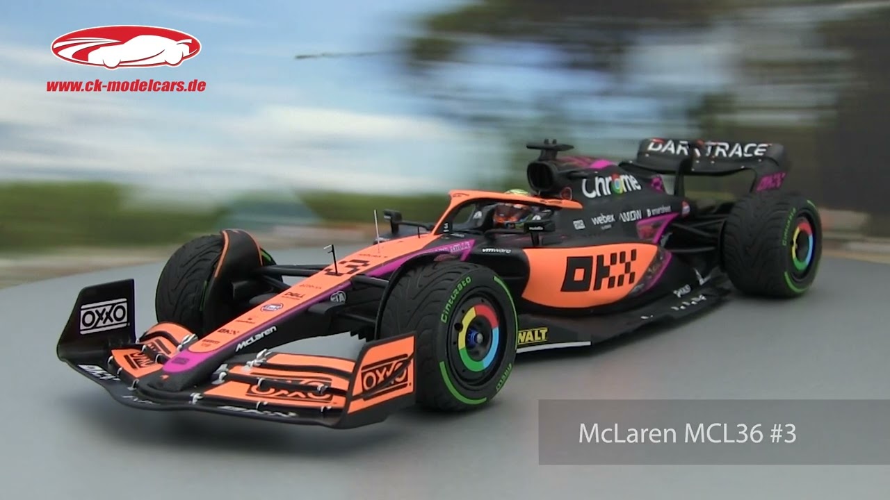 1/18 ミニチャンプス マクラーレンMCL36 D.リカルド 1/18