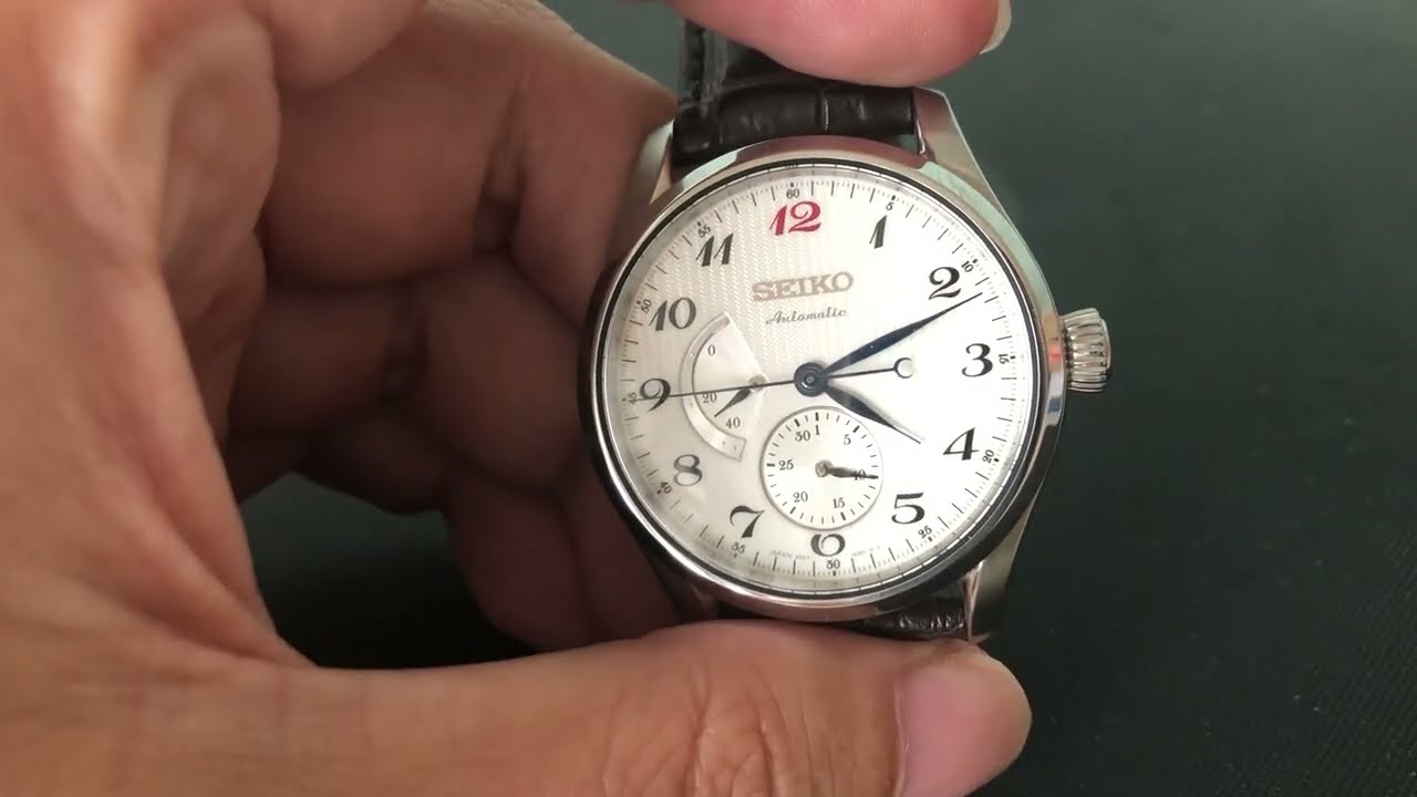 The Seiko Presage SARW025 has a quirky date indicator - YouTube
