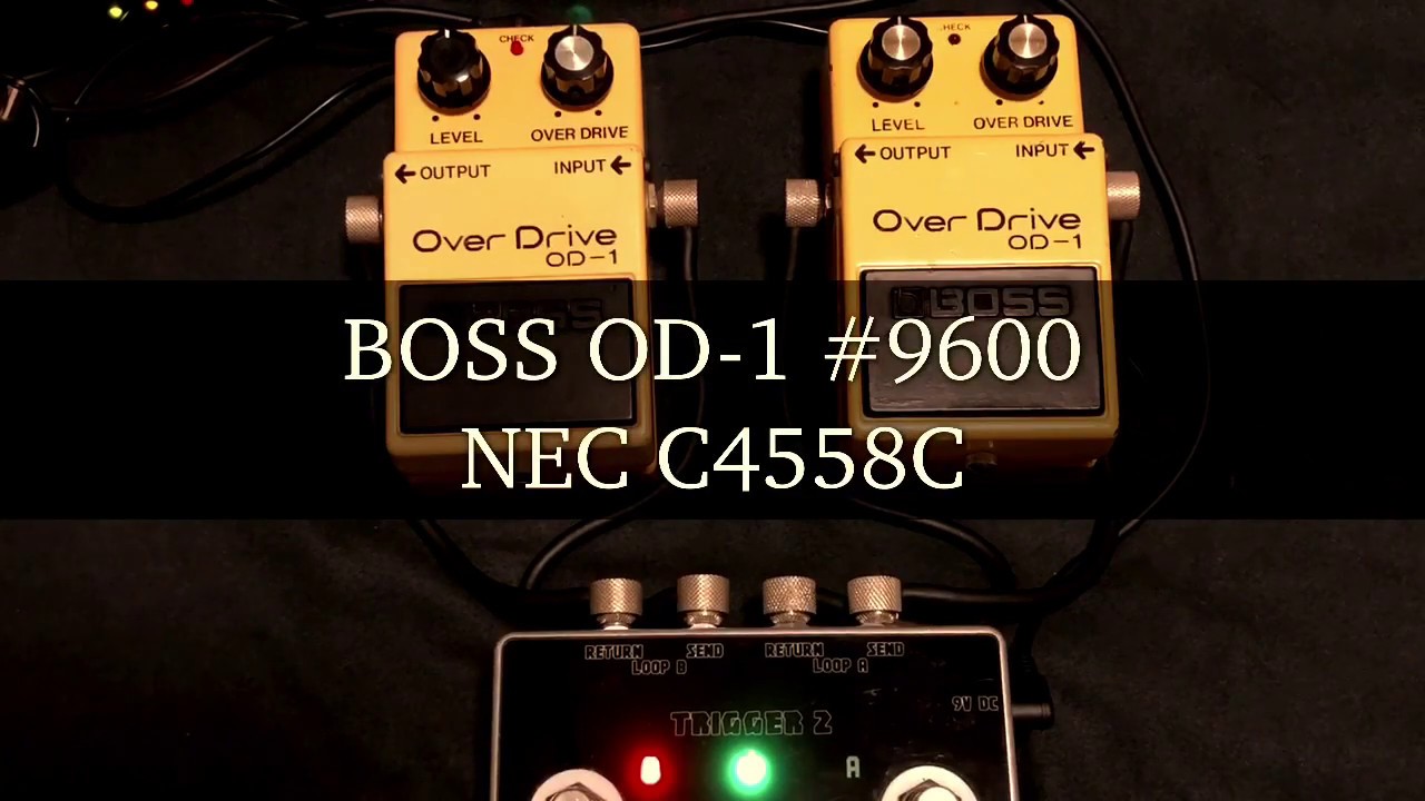BOSS OD-11982年製NEC C4558Cオぺアンプ搭載 【公式通販】