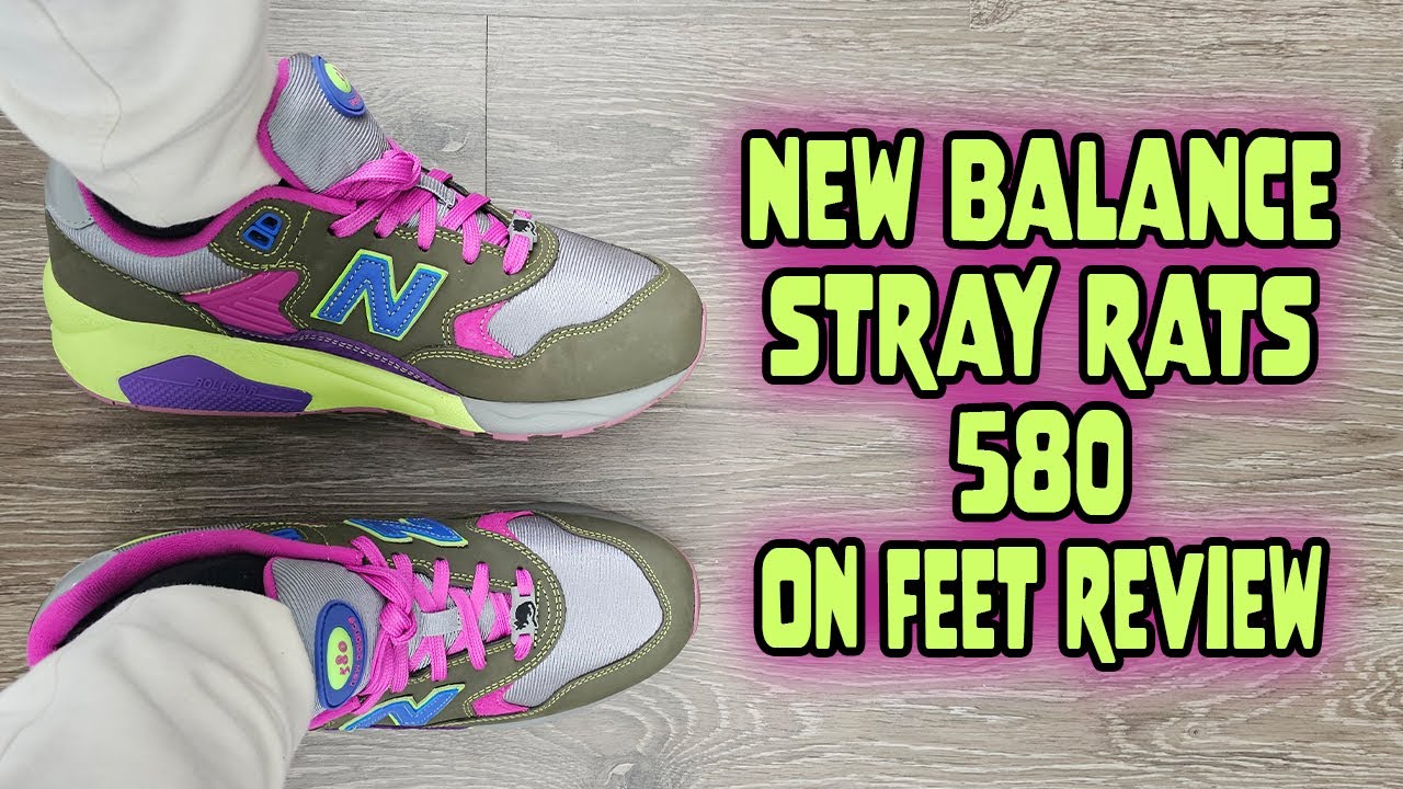 New Balance x Stray Rats 580 Dark Moss On Feet Review (MT580ST2