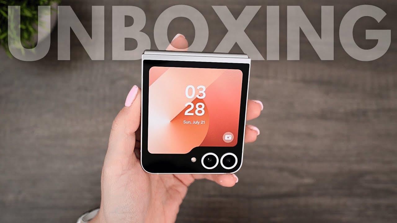 Galaxy Z Flip 6 Unboxing & Setup | Peach Exclusive Color - YouTube