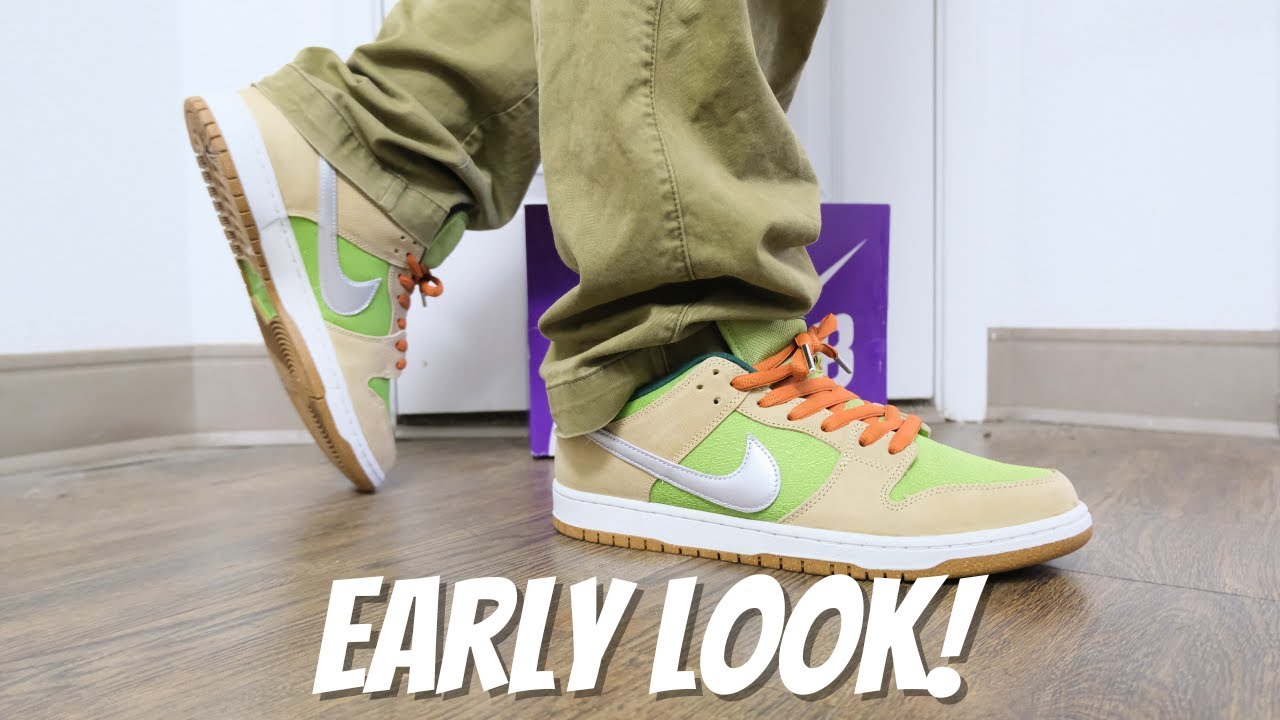 EARLY LOOK Nike SB Dunk Low Escargot On Feet Review - YouTube