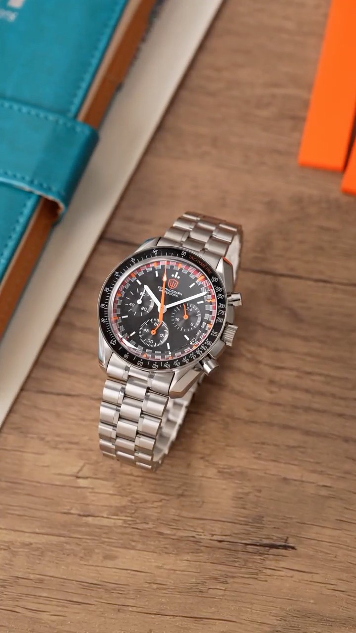 Watchdives 39mm VK63 Chronograph Watch WD1863 Racing Dial--A