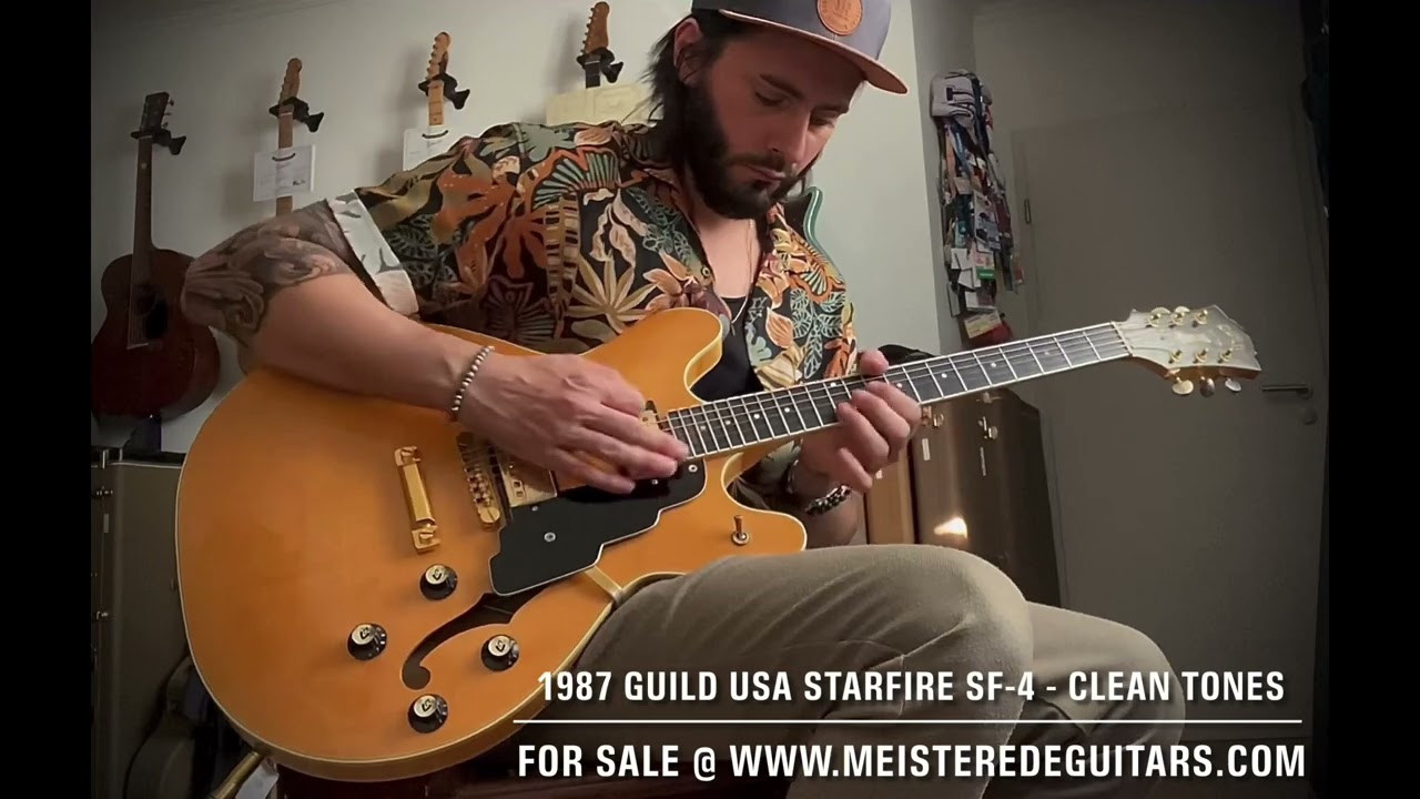 For sale @ www.MEISTEREDEGUITARS.com - clean tones 1990 Guild SF-4