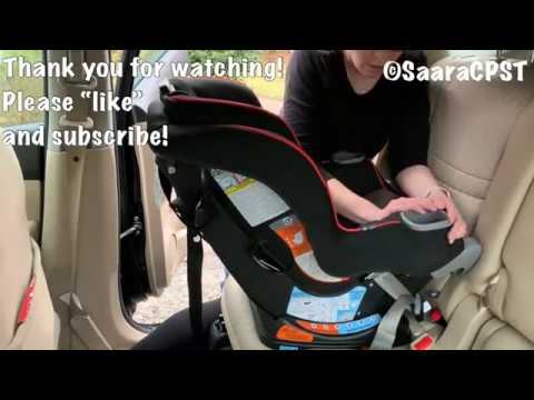 How to install: Graco Extend-2-Fit REAR Facing with LATCH - YouTube