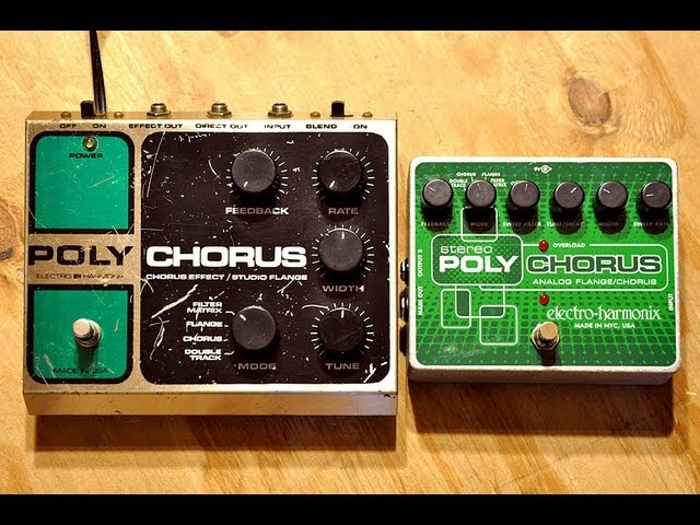 EHX PolyChorus Demo - Vintage vs. New - Electro Harmonix Guitar