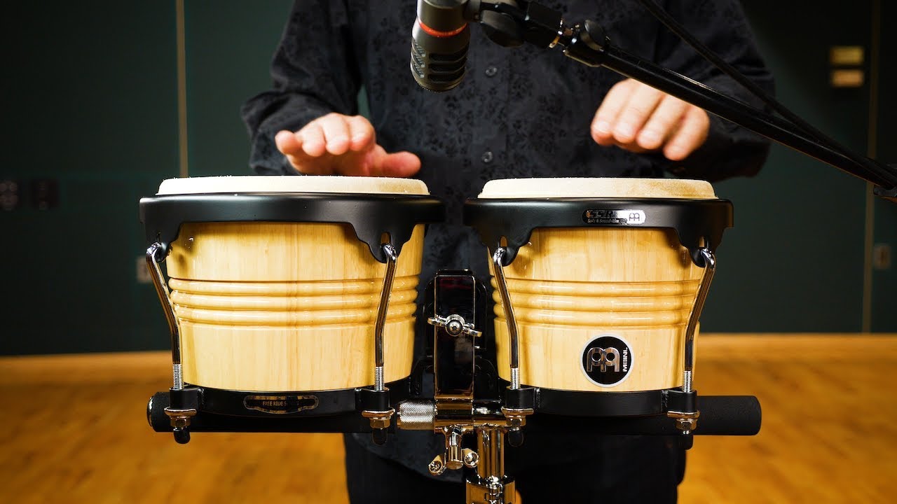 Marathon Series Wood Bongos - Natural - FWB190NT - YouTube