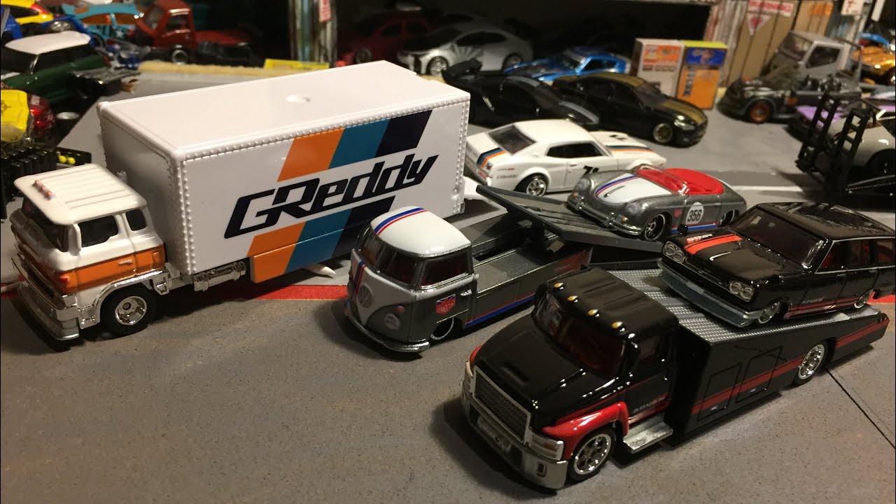 ホットウィールチームトランスポート開封（ADVANハコスカバン、GReddy