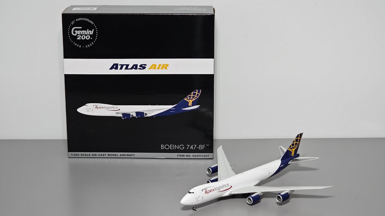 1/200ジェミ二ATLAS AIR 747-Fモデル 1/200スケール 1/200ジェミ二