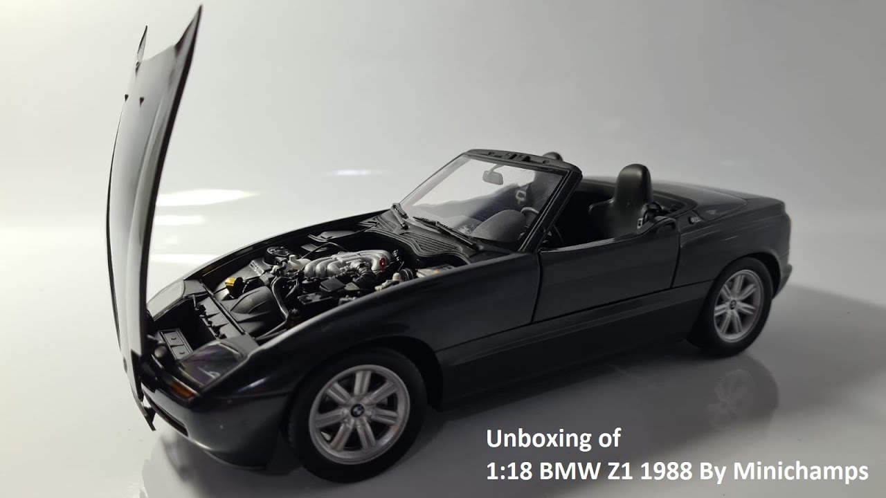 1:18 BMW Z1 1988 by Minichamps [scale die-cast car unboxing] - YouTube