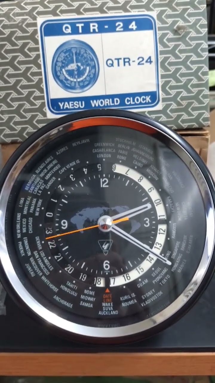 YAESU WORLD CLOCK QTR-24 - YouTube
