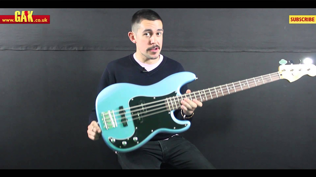 Squier - Vintage Modified Precision Bass PJ Demo at GAK - YouTube