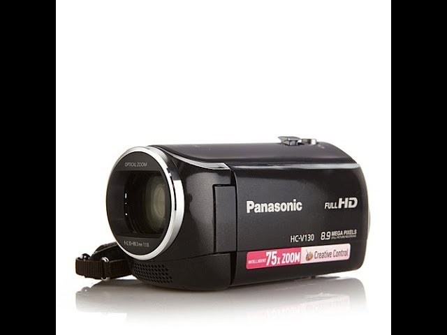 Panasonic V130 38X Optical Zoom HD Camcorder - YouTube