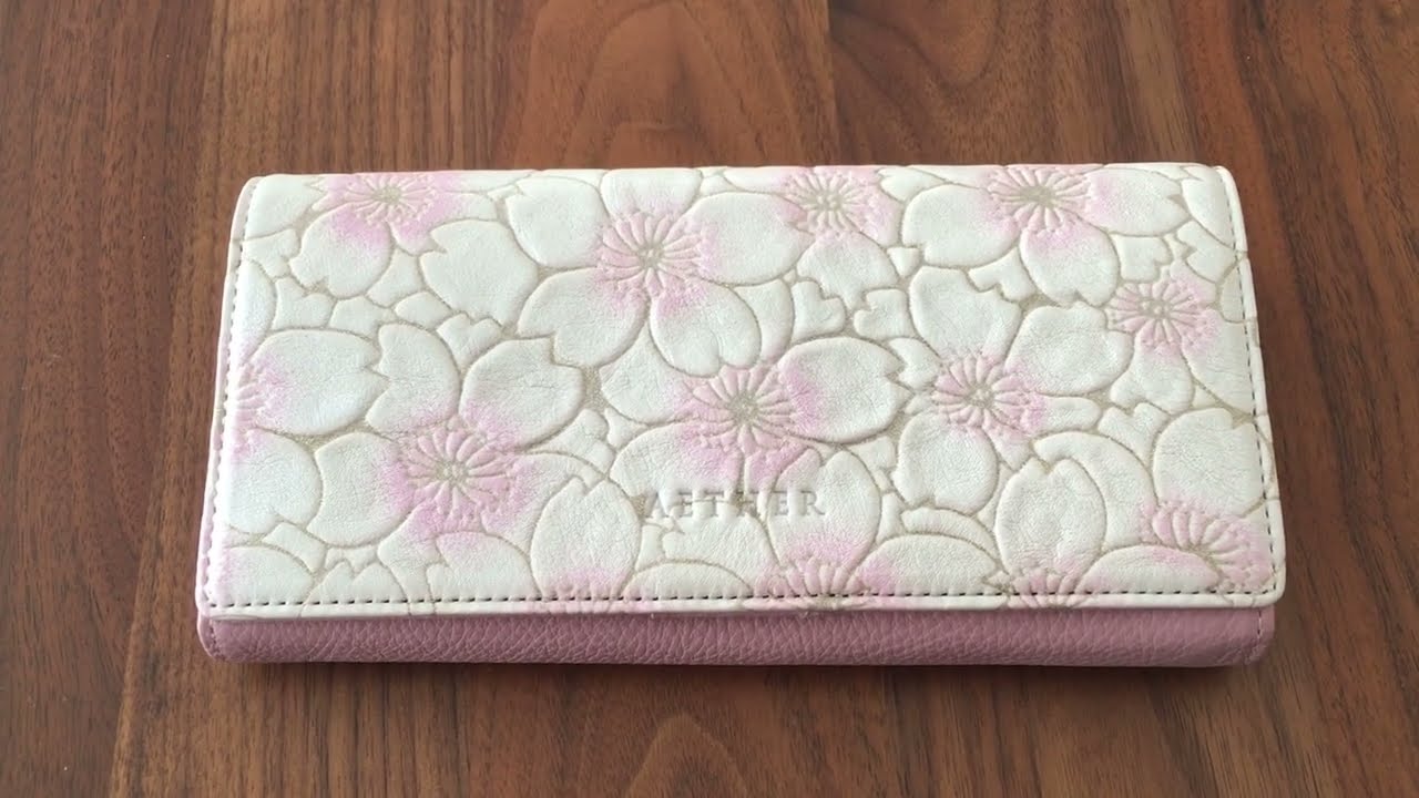 グレインレザー「サクラ」長財布（かぶせ） | エーテルの長財布