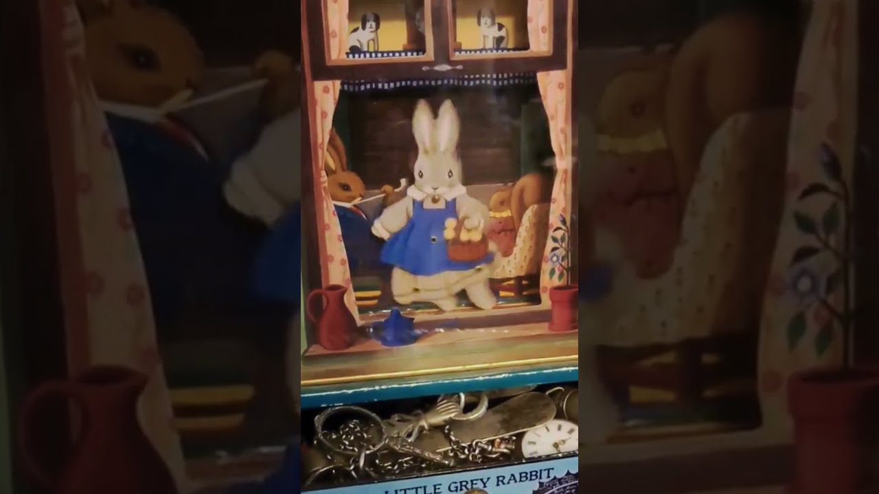 リトルグレイラビット♡オルゴールジュエリーケース♡ライムライト