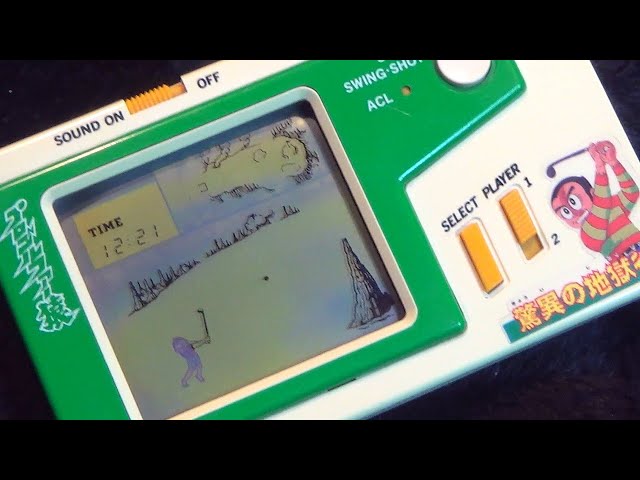 レトロ 電子ゲーム】バンダイ プロゴルファー猿 驚異の地獄谷 ゴルフ