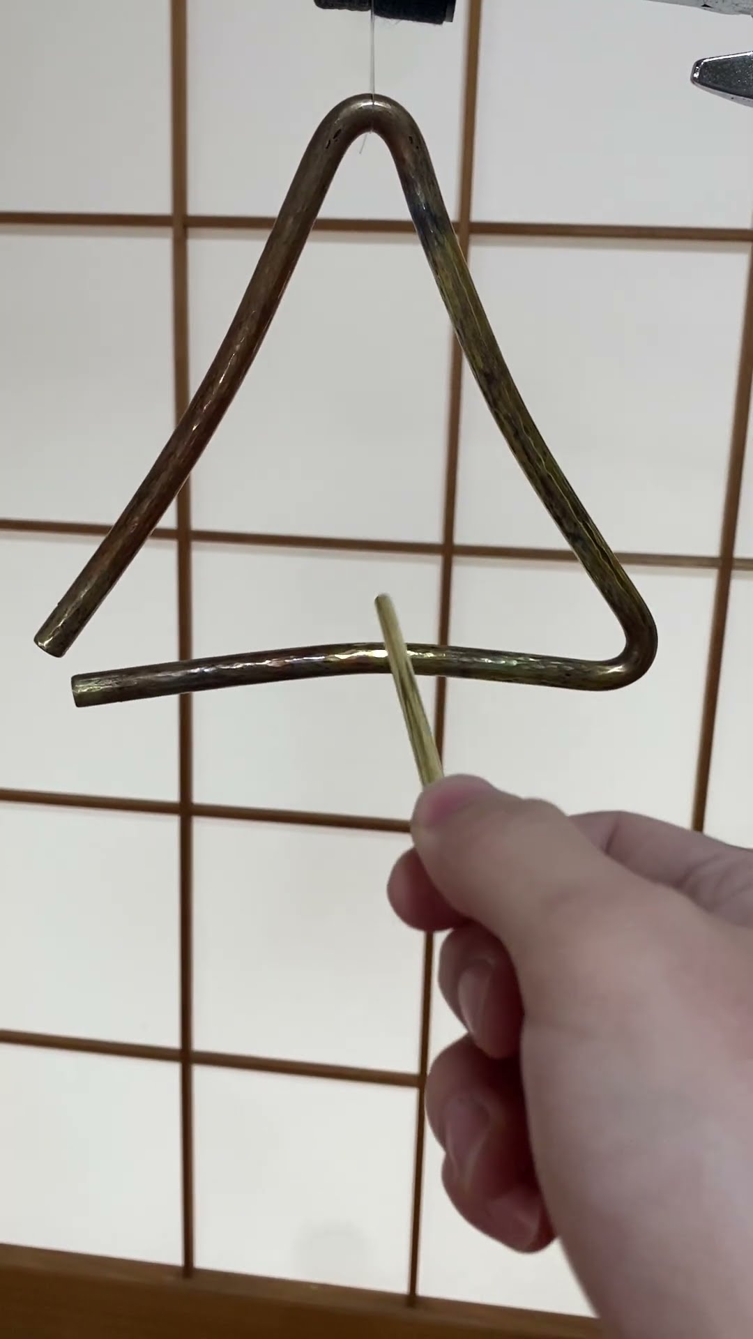 トライアングル リン青銅製 自作 10mm×18cm トライアングル リン青銅製