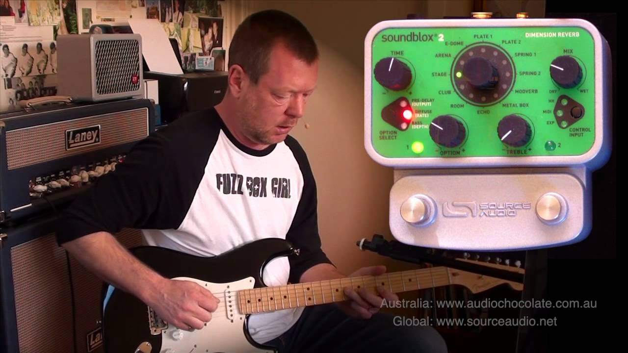 Soundblox 2 Dimension Reverb - Guitar Reverb Pedal Demo - YouTube
