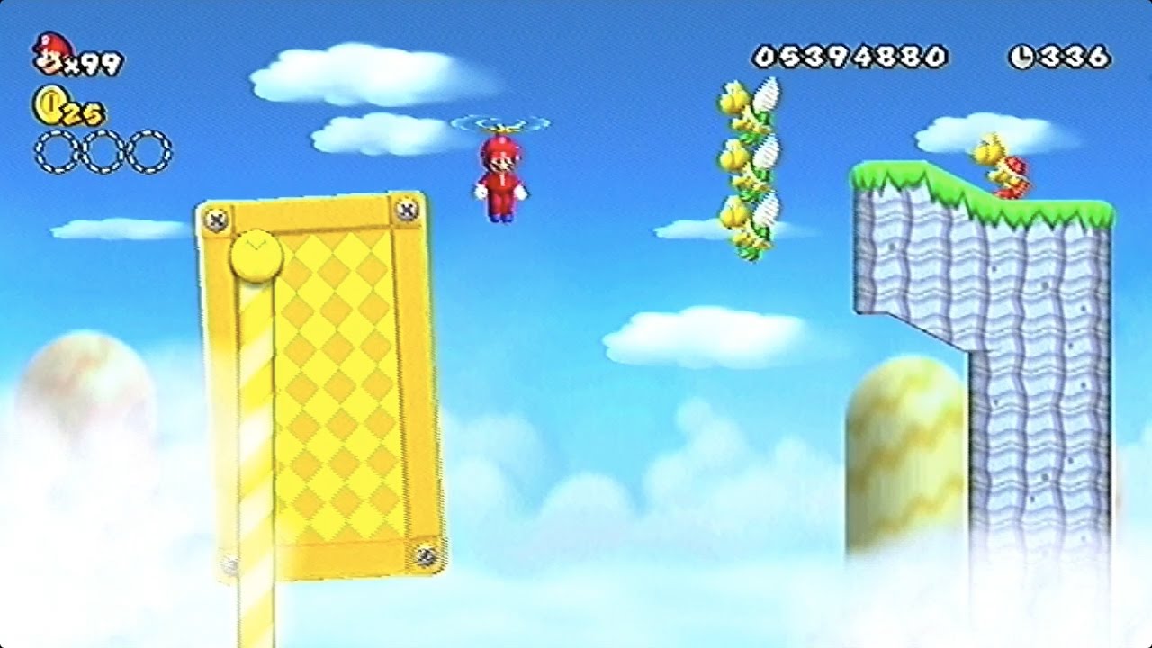 NewスーパーマリオブラザーズWii-73「ワールド9 W9-1 回転アスレチック