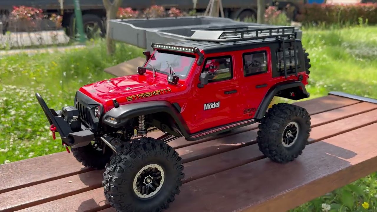 WLtoys Jeep Rubicon | 1/10 Scale RC car | Unboxing & Off-road