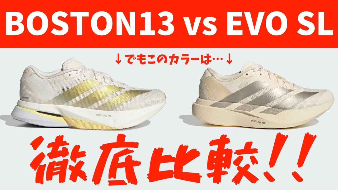 Detailed comparison] BOSTON13 vs EVO SL: Which should runners