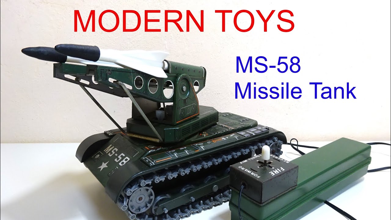 MODERN TOYS MS-58 Missile Tank Tin Toy 増田屋（マスダヤ）MS-58