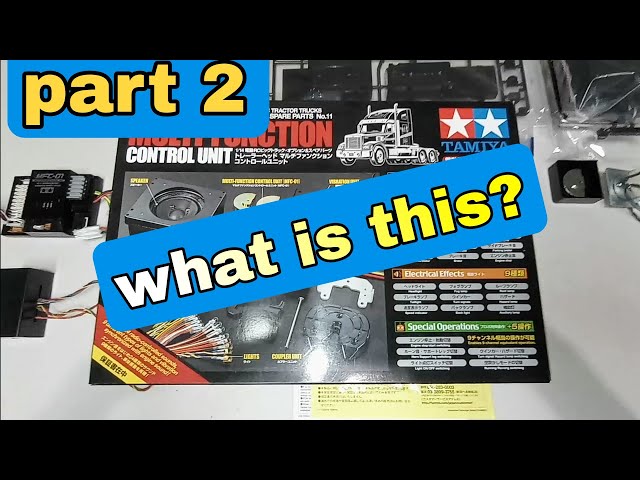 Tamiya 1/14 semi tractor truck multi-function control unit, part 2
