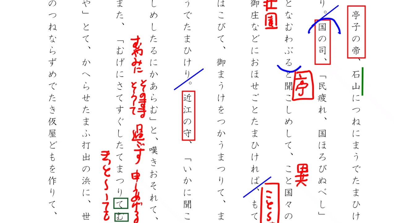 森山の古文長文必勝法 記述対策 第1講 ＜筑波大学 2004年度＞ - YouTube