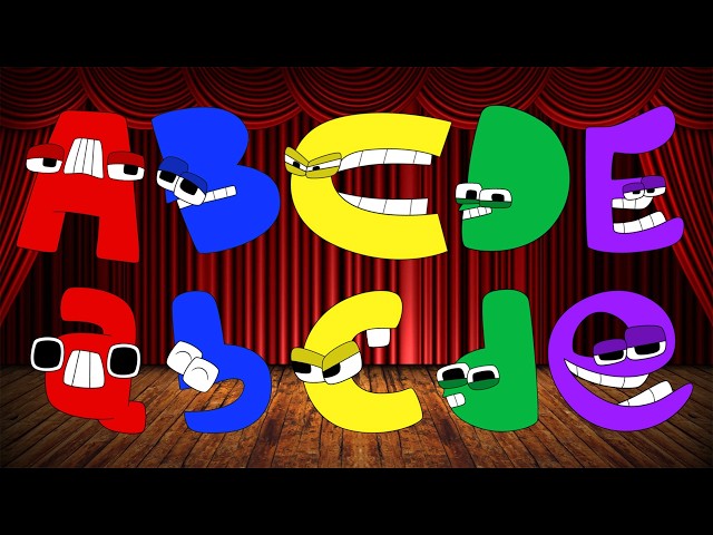 ABC Song Triple Chorus for Kids | A–Z Alphabet Characters
