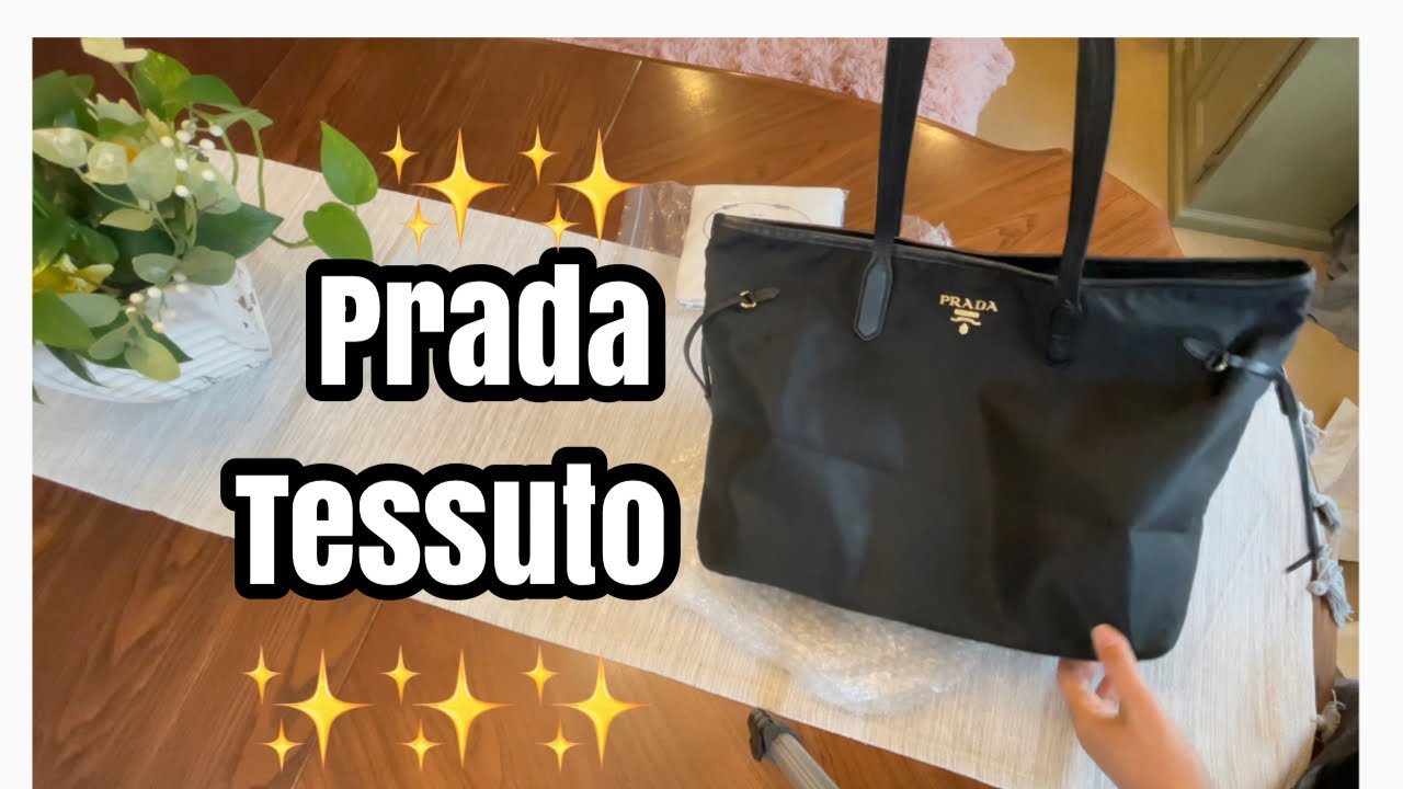 Prada Tessuto Nylon Tote Bag/Authentic/Unwrapping - YouTube