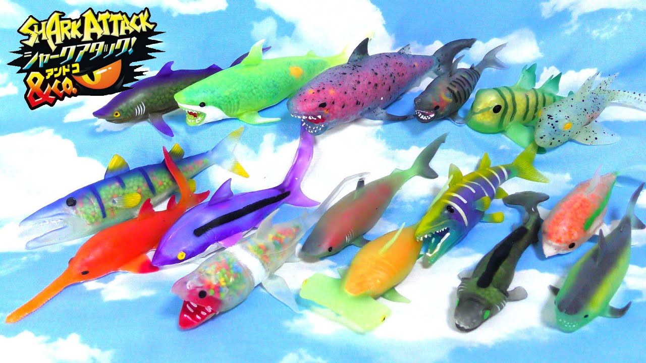 Shark Attack & Co. Complete Set All 16 types opened! - YouTube
