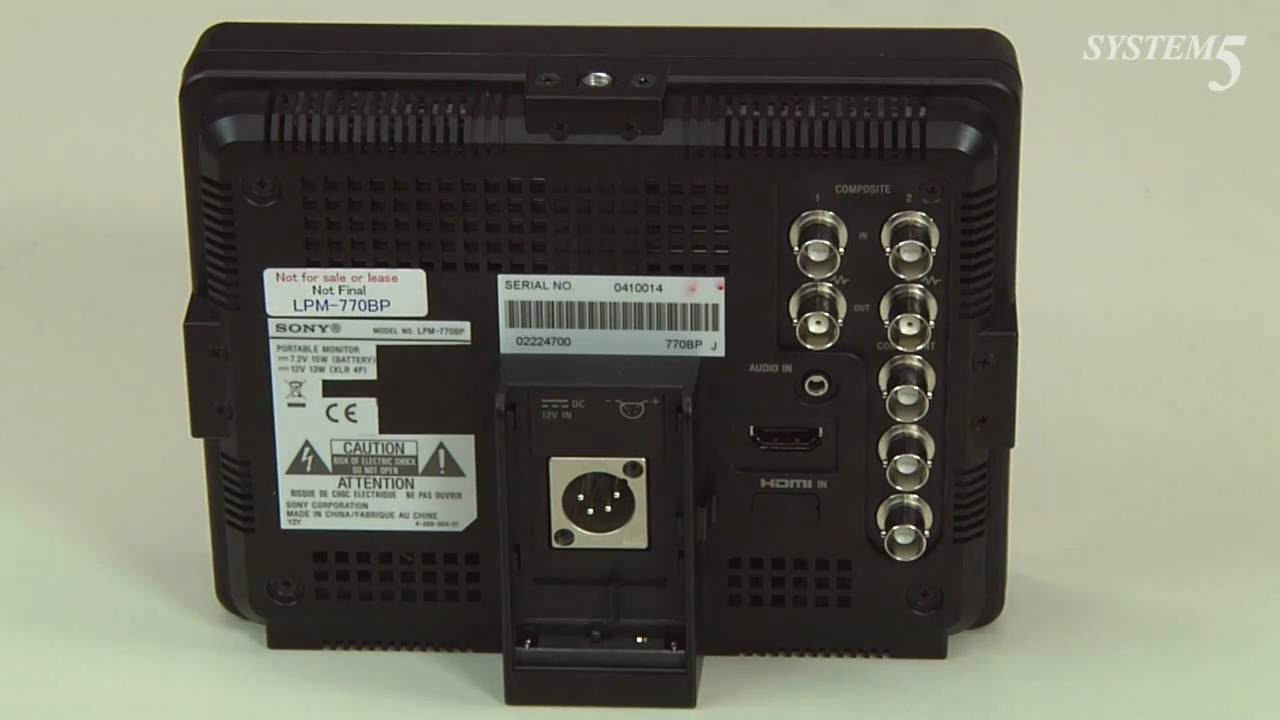 SONY 7型液晶モニター LPM-770BPのご紹介 - YouTube