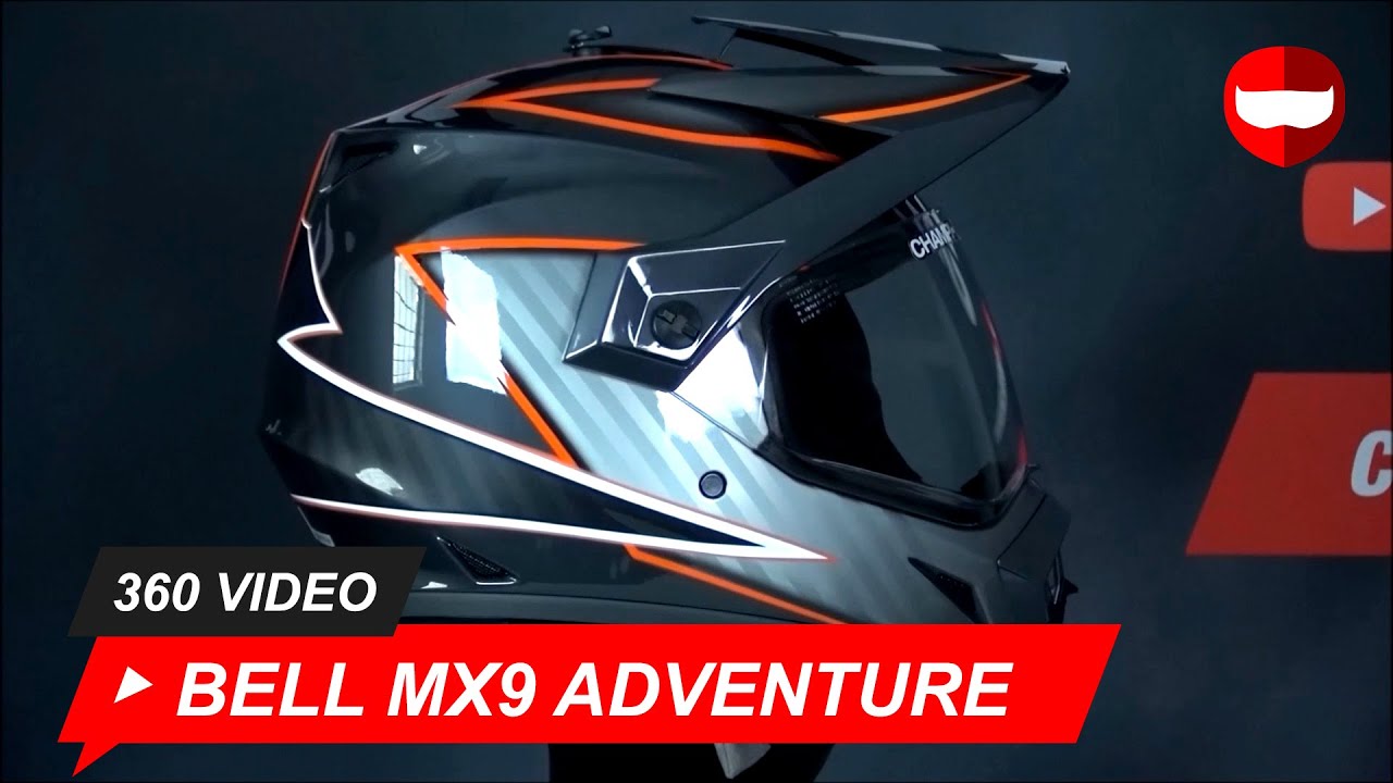 Bell MX9 Adventure Dalton Black Orange - ChampionHelmets.com - YouTube