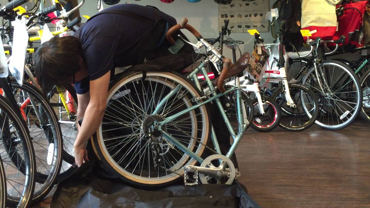 ブリヂストン トランジットスポーツの折り畳み方法 - YouTube